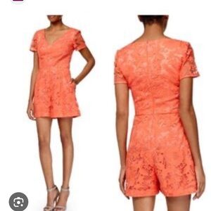 Orange Trina Turk Romper